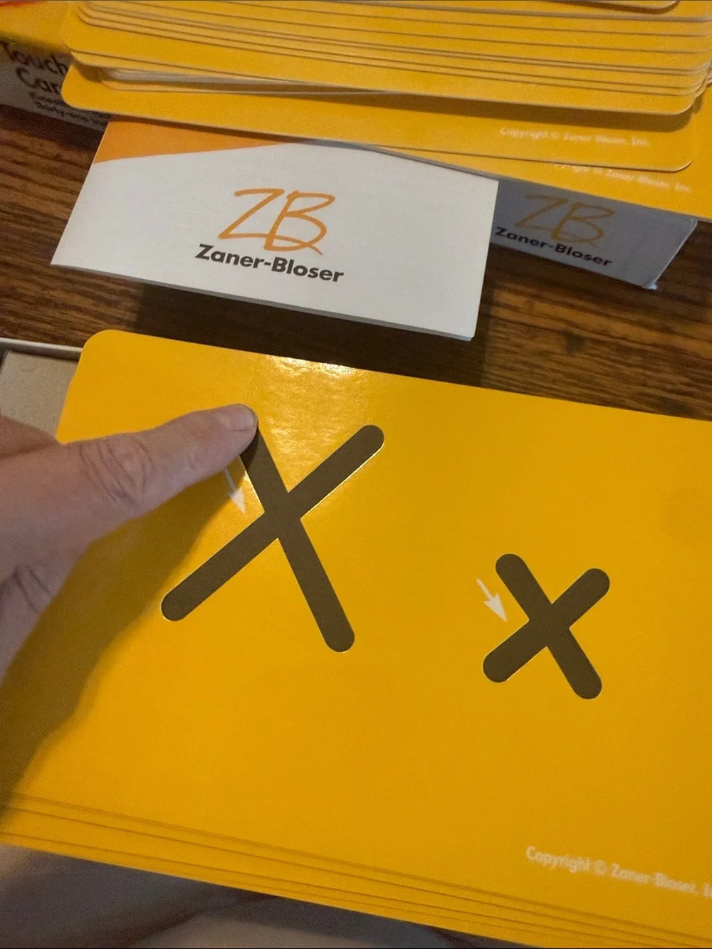 Touch and Trace Cards - Yellow Learning Cards